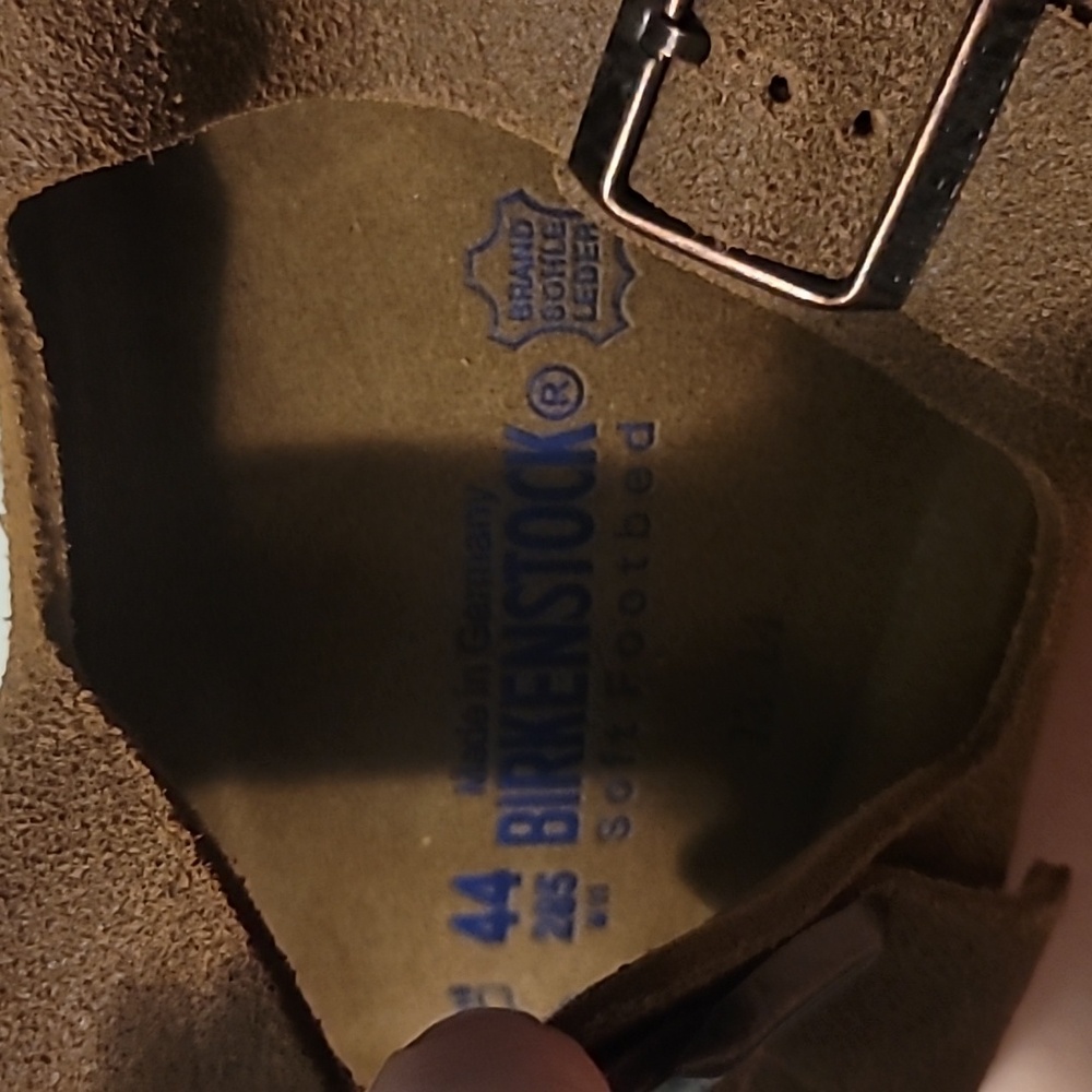 Birkenstock Arizona Brown Leather Slides Sandals Size 44 (11 Mens) Like New!!! - Picture 5 of 8